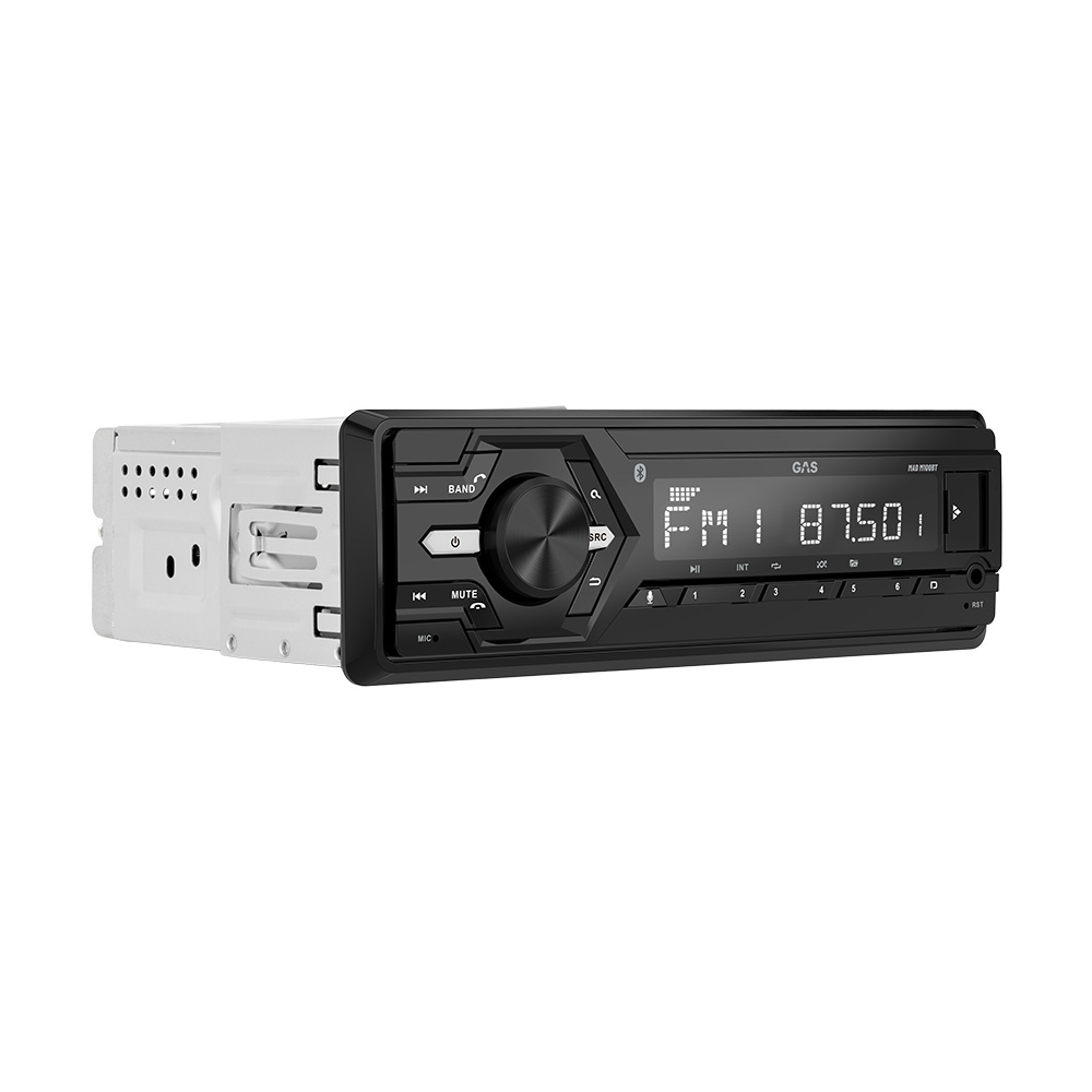 GAS MAD M100-BT, radio samochodowe z Bluetooth, AUX, USB i 2 parami wyjść liniowych