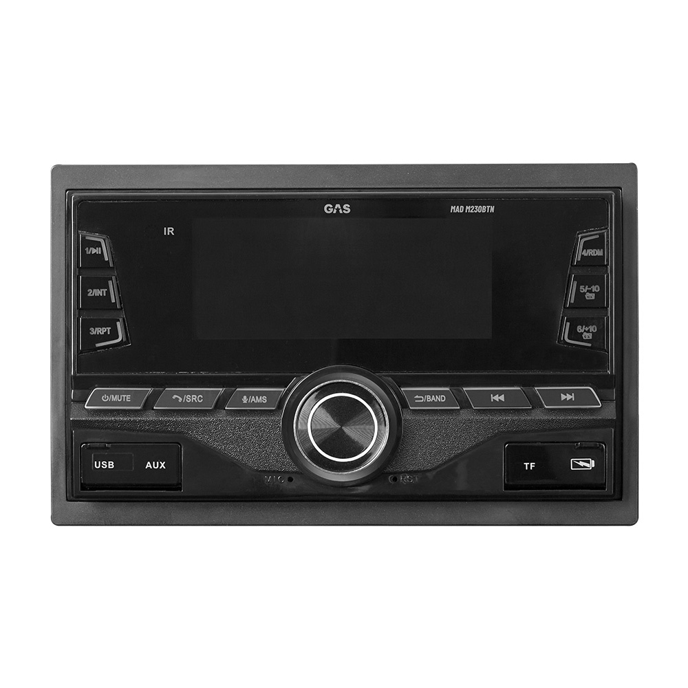 GAS MAD M230-BTN podwójny DIN z Bluetooth, DSP i 3 parami wyjść niskopoziomowych