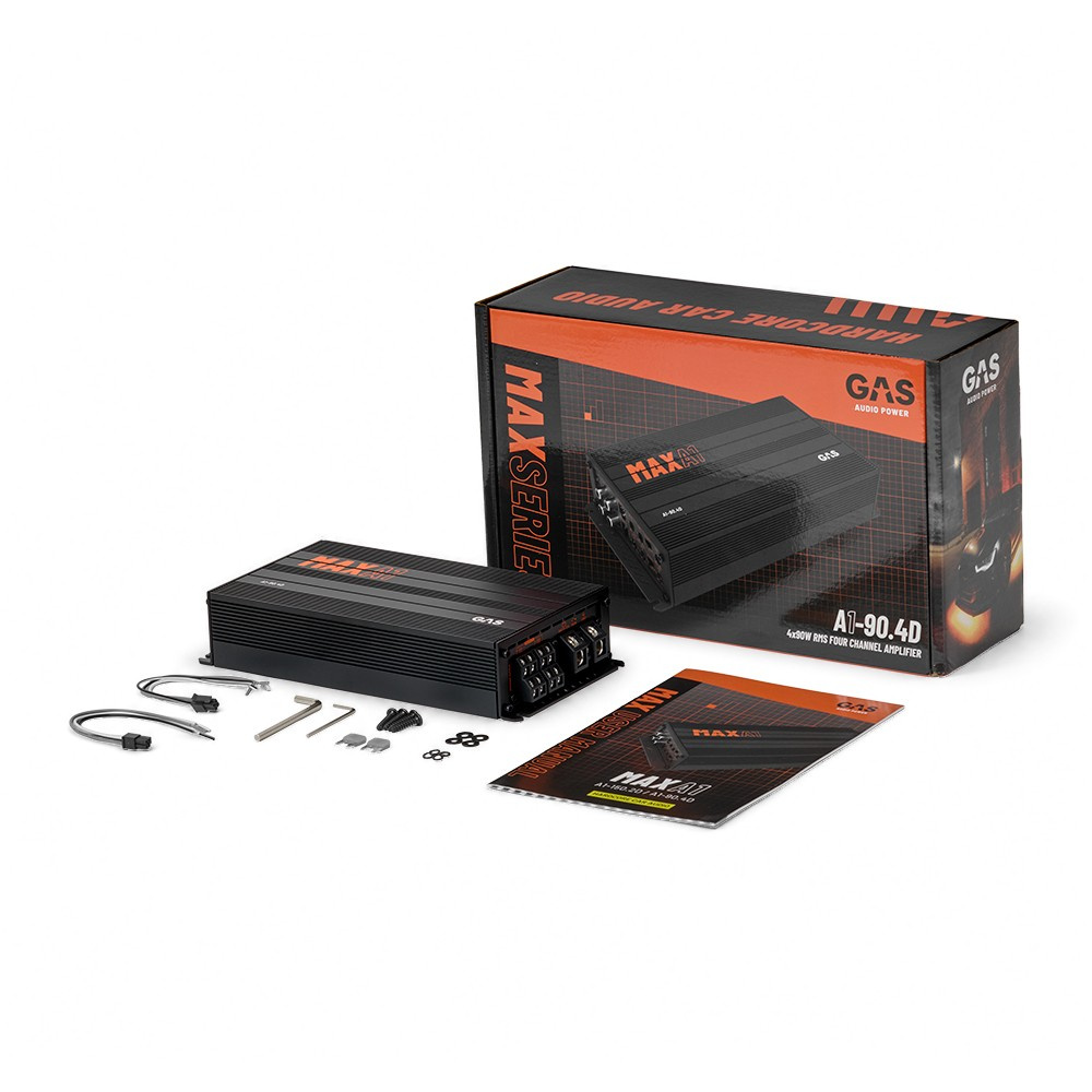 GAS MAX A1-90.4D, czterokanałowy wzmacniacz