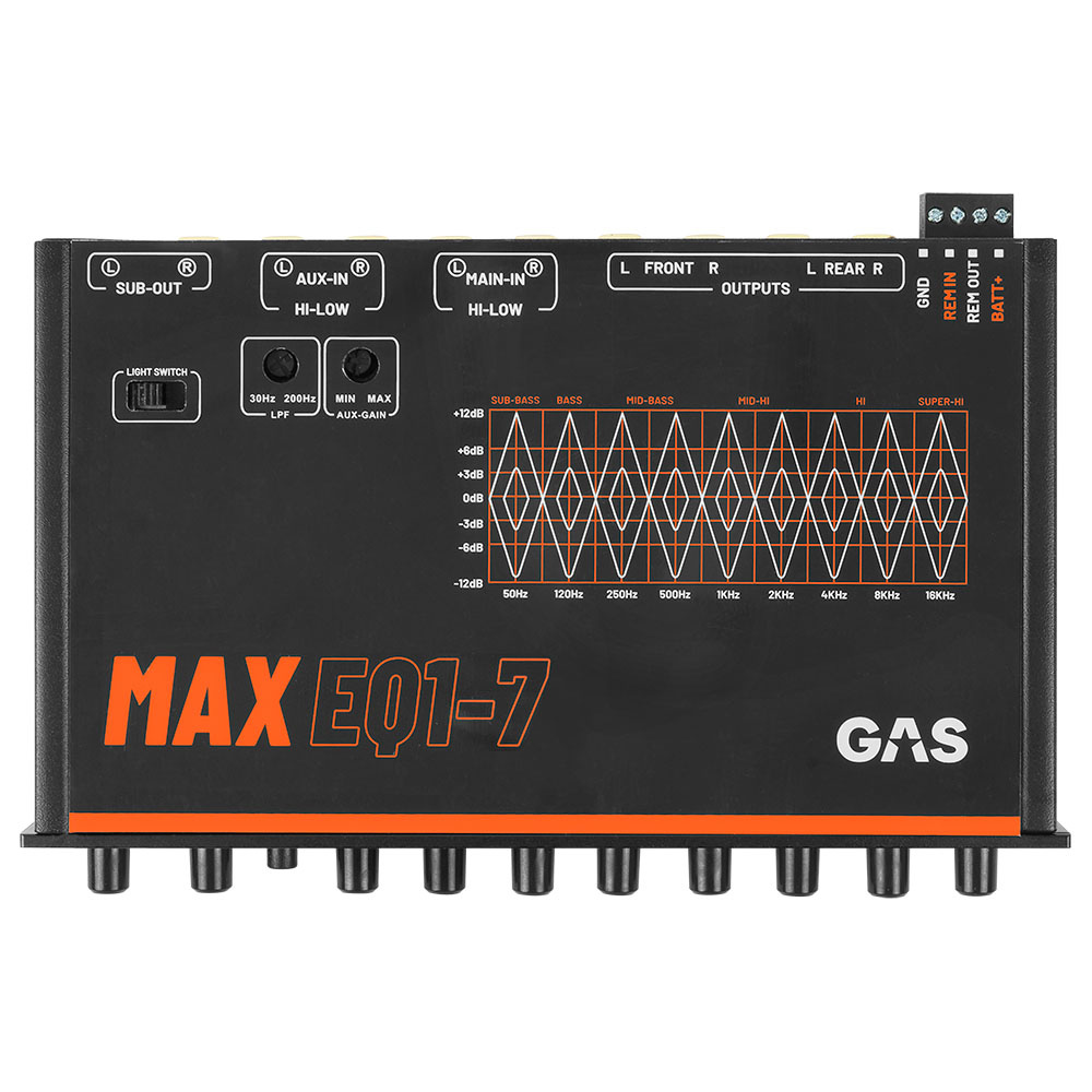 GAS MAX EQ1-7, 7-pasmowy analogowy equalizer