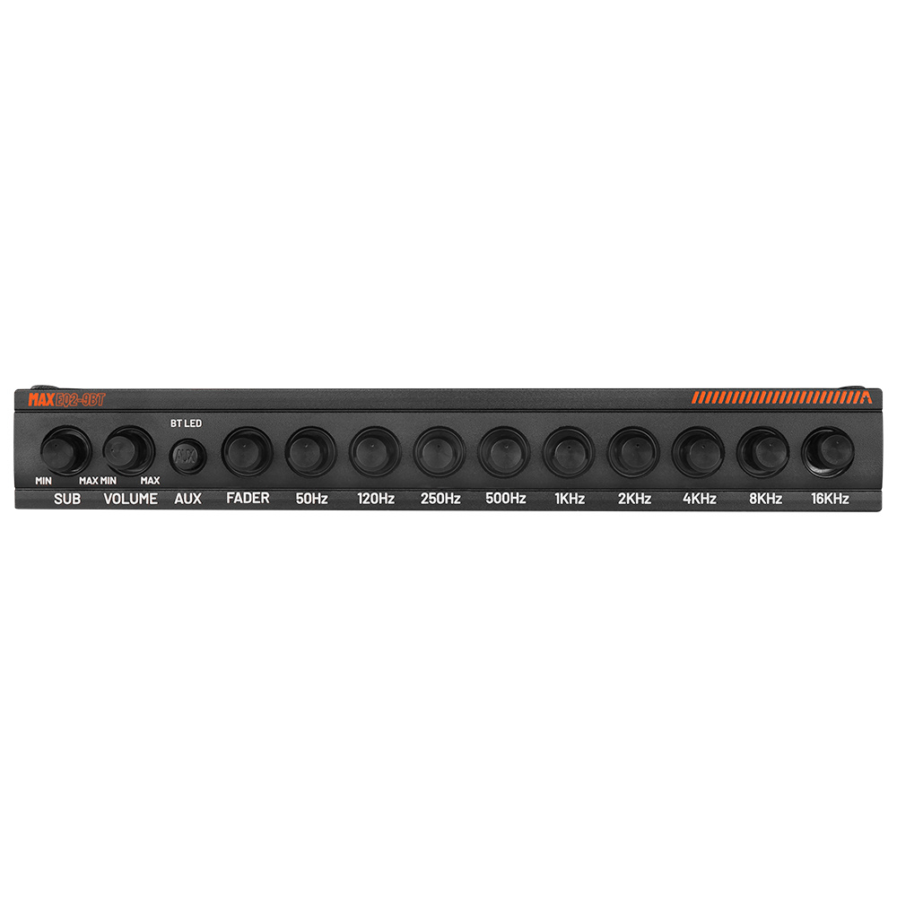 GAS MAX EQ2-9, 9-pasmowy analogowy equalizer z Bluetooth