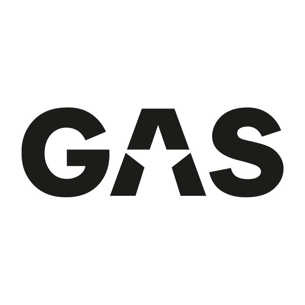 Naklejka GAS 45x15.5cm, czarna