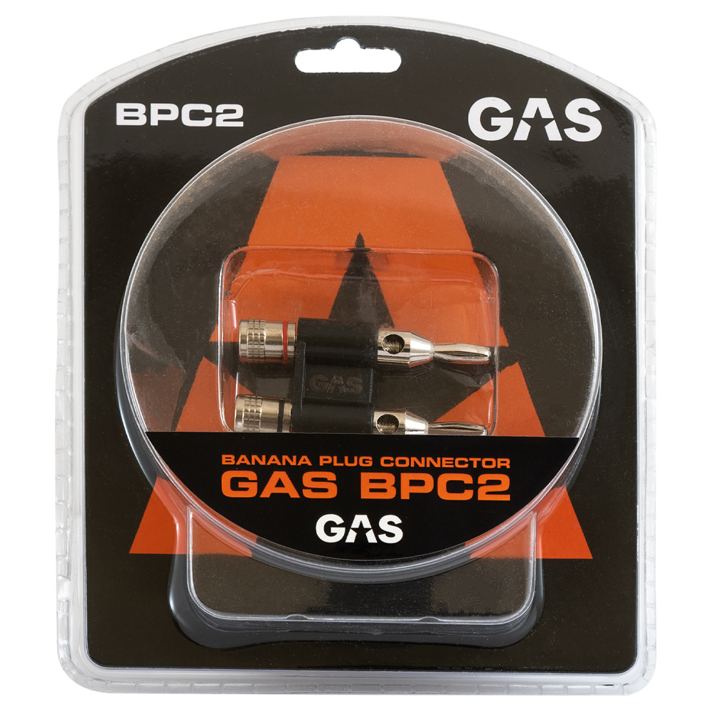 Wtyk bananowy GAS, do kabla głośnikowego do 4mm²
