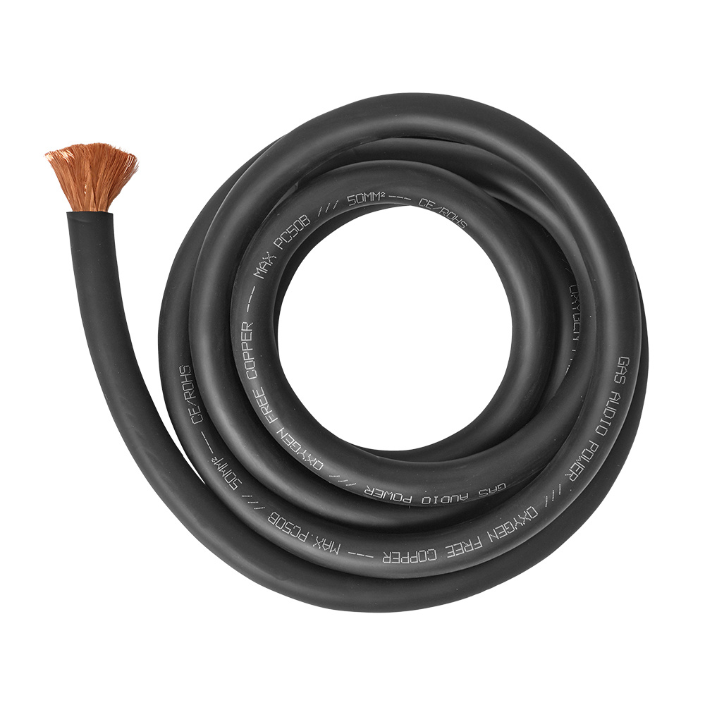 GAS MAX czarny kabel zasilający OFC 50mm², 2 metry