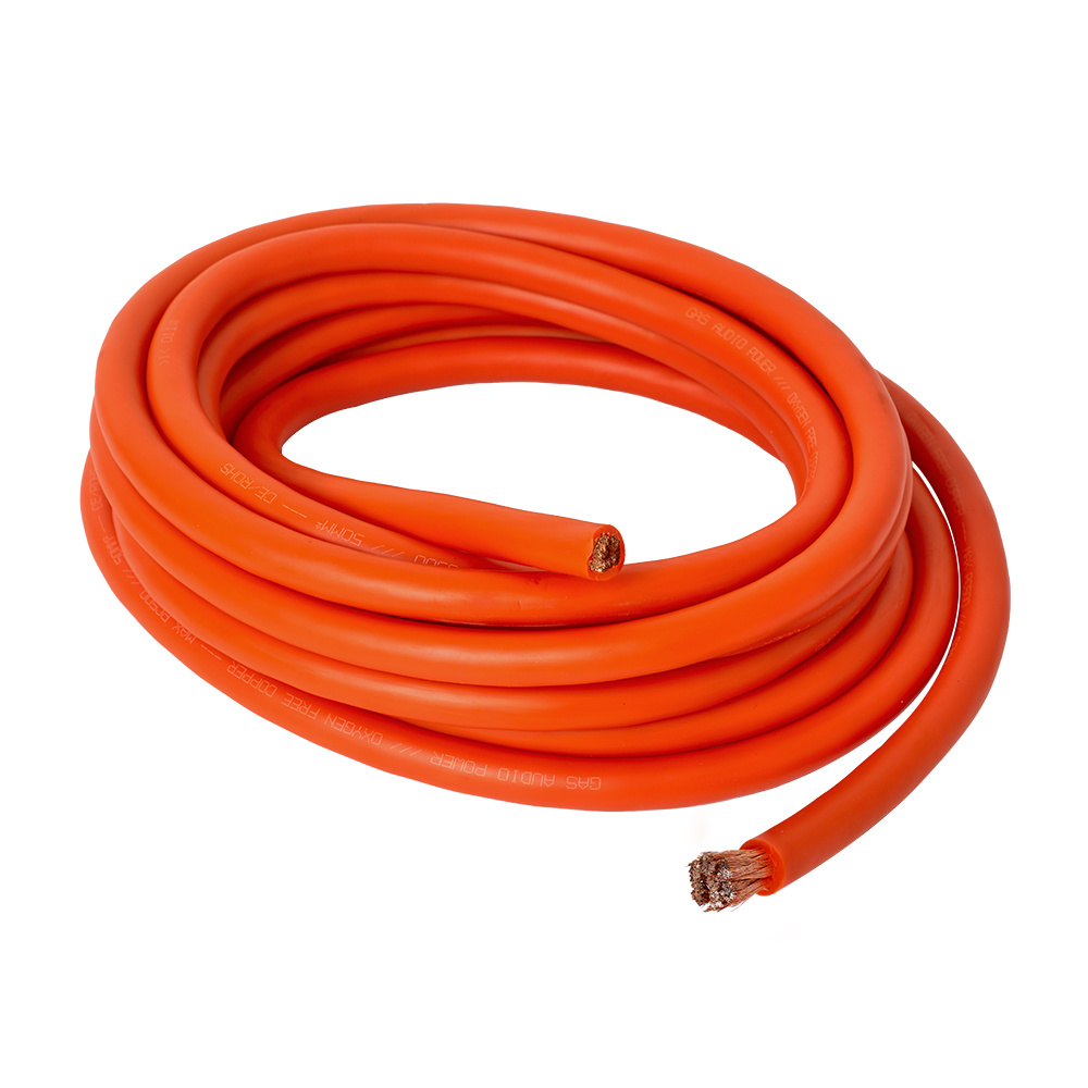 GAS MAX pomarańczowy kabel zasilający OFC 50mm², 6 metrów