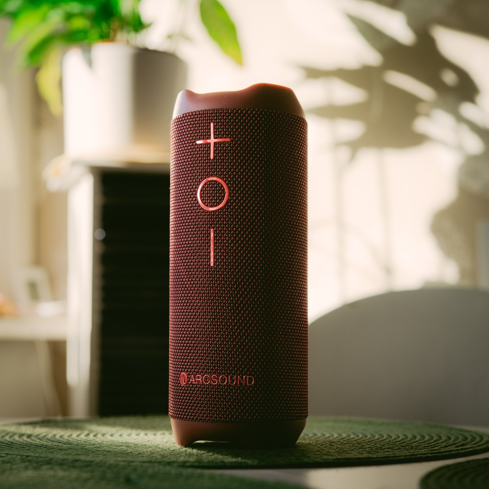 Arcsound EDGE Ruby Red mocny przenośny głośnik z Bluetooth