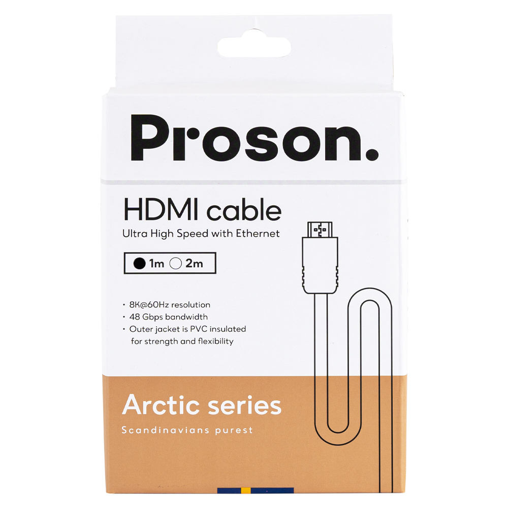 Proson Arctic kabel HDMI 8K / 4K, 1 metr