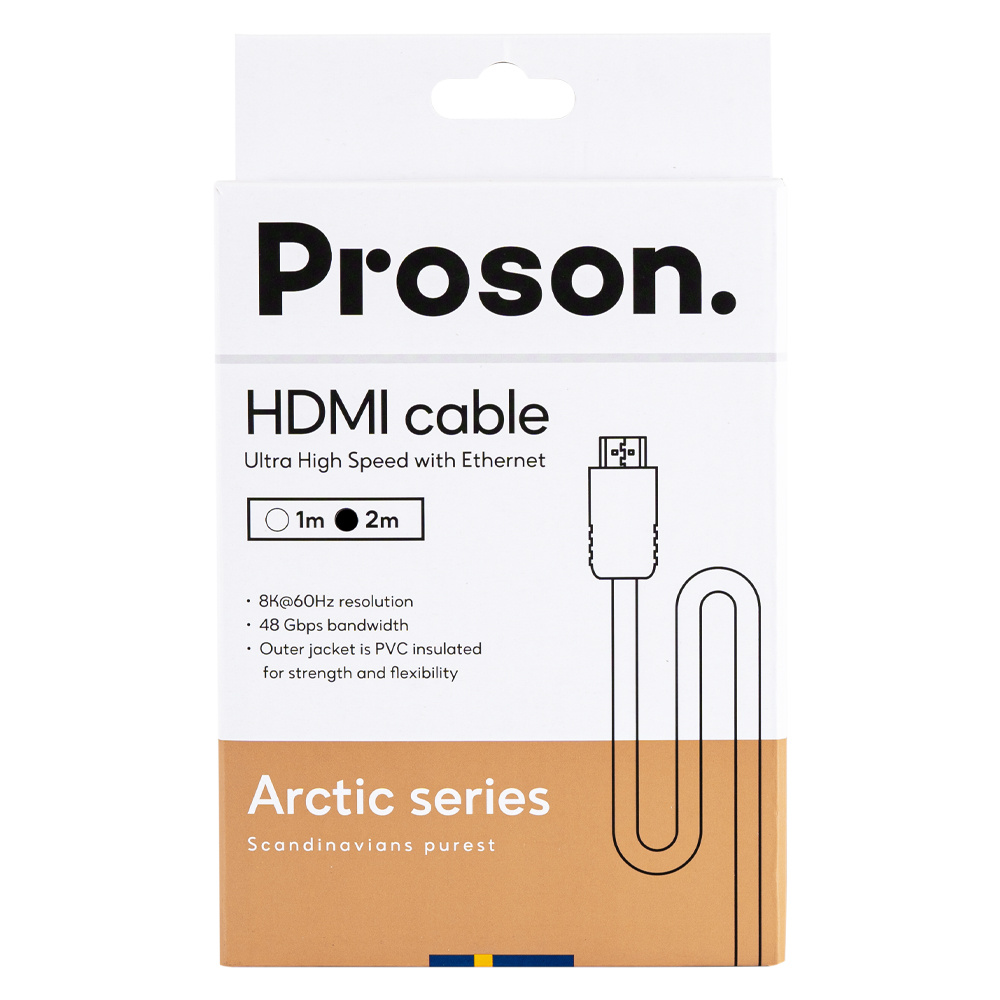 Proson Arctic kabel HDMI 8K / 4K, 2 metry