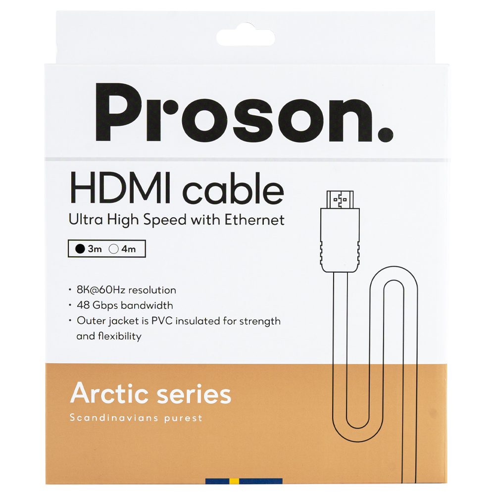 Proson Arctic kabel HDMI 8K / 4K, 3 metry
