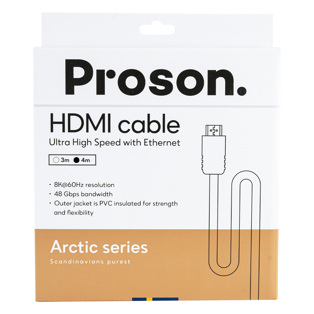 Proson Arctic kabel HDMI 8K / 4K, 4 metry