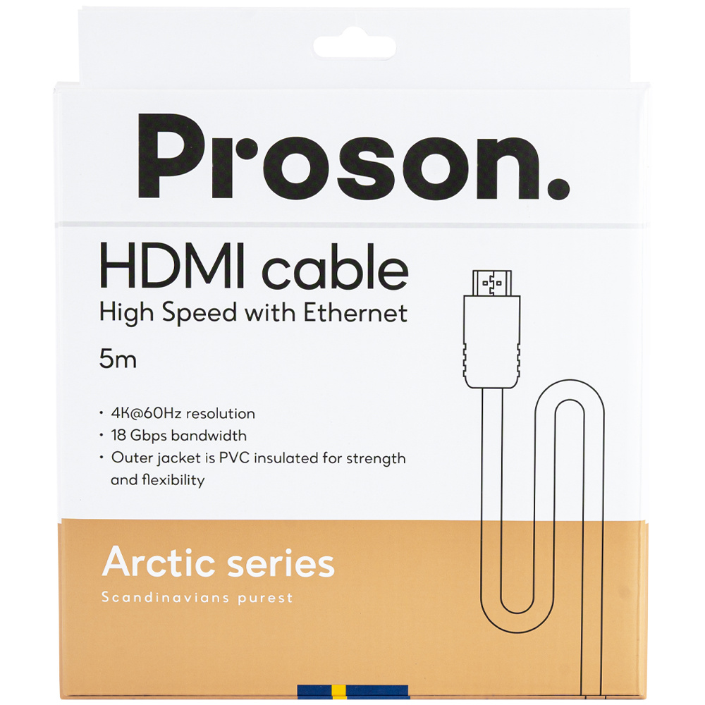 Proson Arctic kabel HDMI 4K, 5 metrów