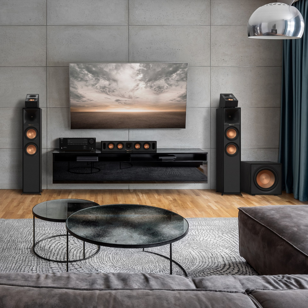 2-pak aktywnych subwooferów Klipsch R-101SW, czarny