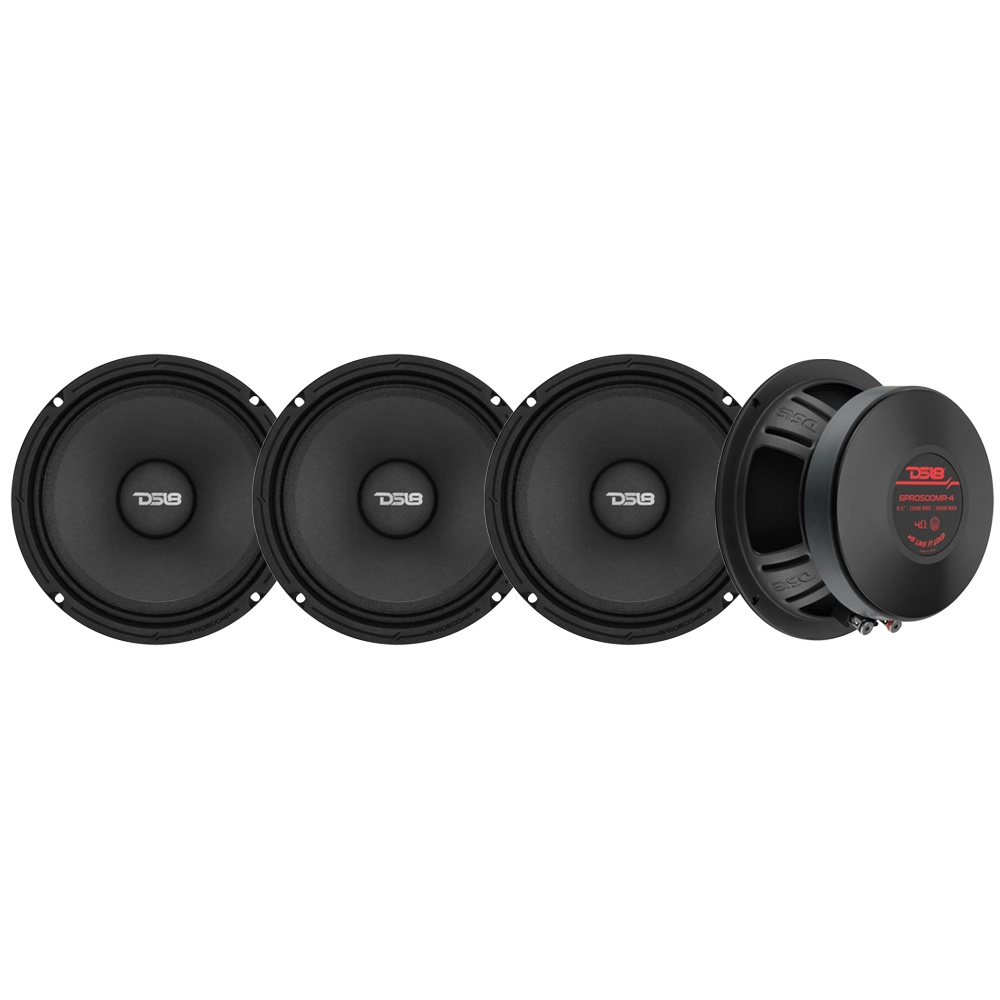 4-pack DS18 6PRO500MR-4 6,5-calowy midbas/średniotonowy