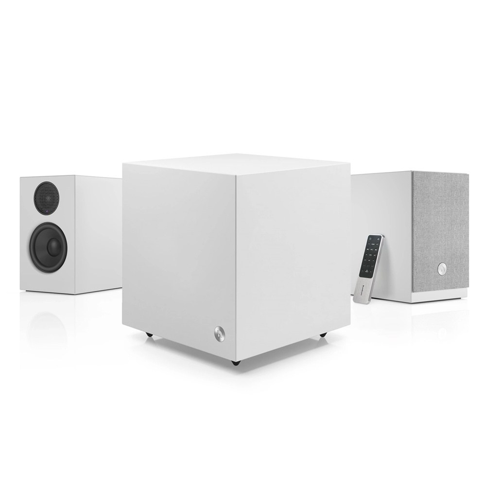 Aktywny pakiet głośnikowy 2.1 Audio Pro A28 i SW-5, biały