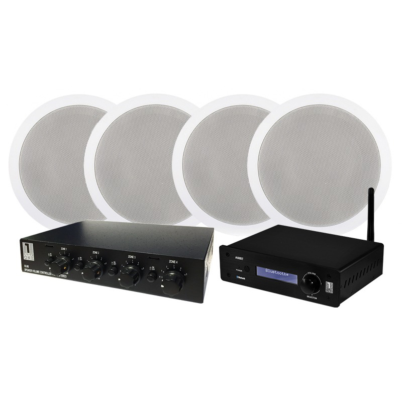 System One A50BT z 2 parami IC820 + przełącznikiem głośników SC4B