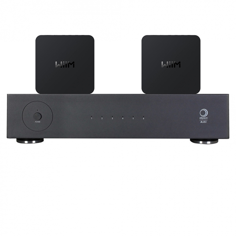 Elipson A680 z 2 sztukami WiiM Pro