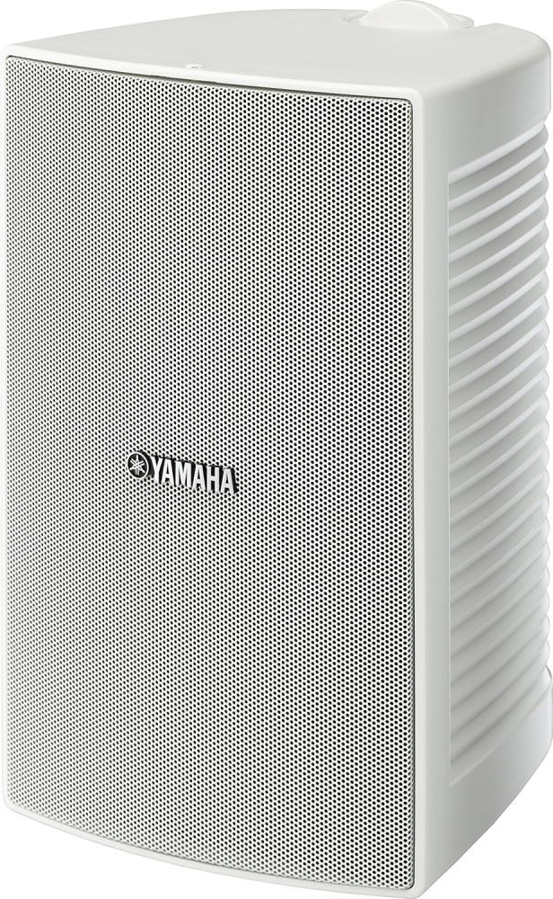 Yamaha NS-AW294 w białym kolorze z Tangent Ampster BT III, zestaw na zewnątrz