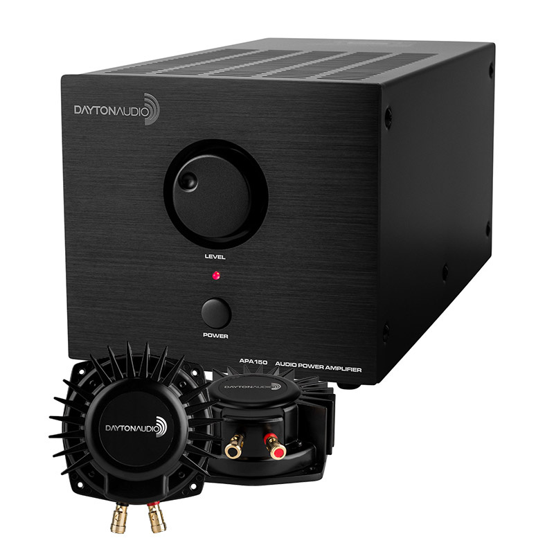 2 szt. Dayton Audio BST-1 i wzmacniacz APA150 150 W