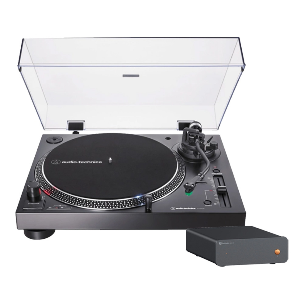 Audio Technica AT-LP120XUSB z zewnętrznym RIAA Fosi Audio Box X5