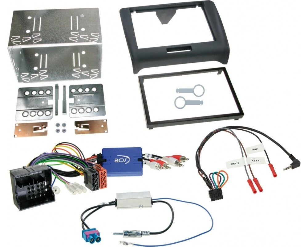Pakiet car audio JVC KW-M695DBW do Audi TT 2006-2014