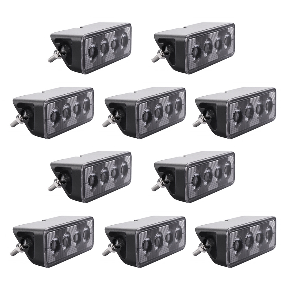 10-pak NIZLED B24RF, kątowe 13 cm tylne-/robocze światło, 24W, pakiet świateł roboczych