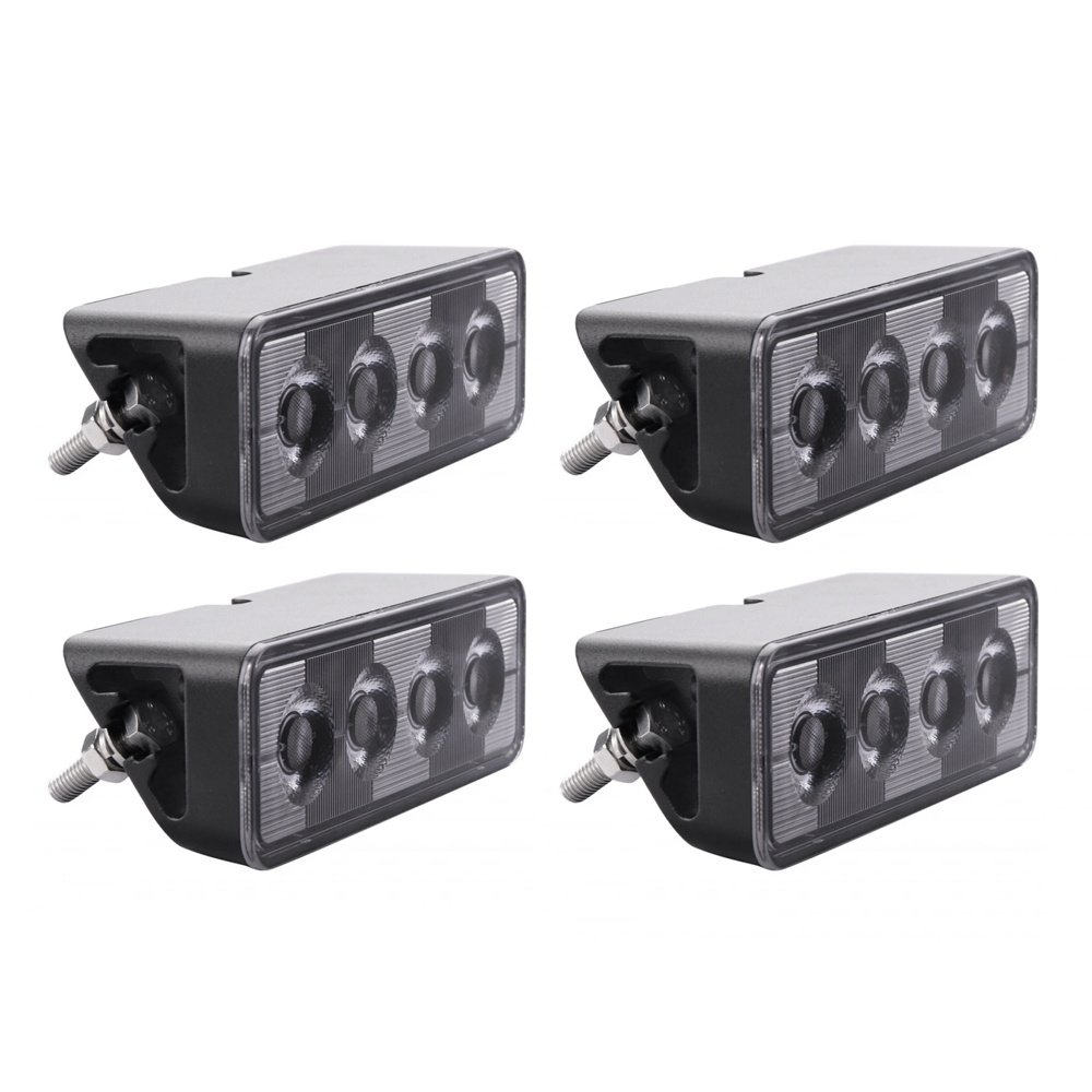 4-pak NIZLED B24RF, kątowe 13 cm tylne-/robocze światło, 24W, pakiet świateł roboczych