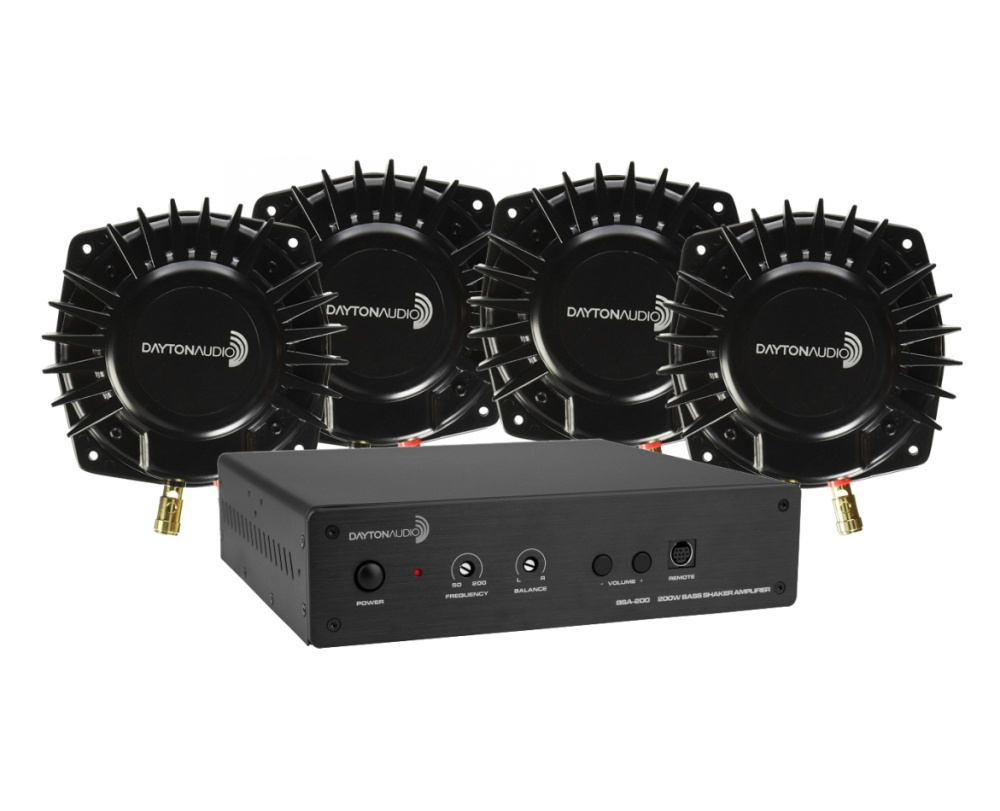 Dayton Audio BSA200 z 4 szt. BST-1, pakiet bass shakerów