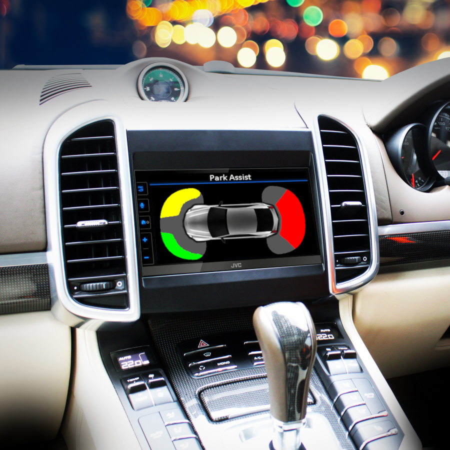 Zestaw stereo JVC do Porsche Cayenne 2012-2016 z Bose/Burmester