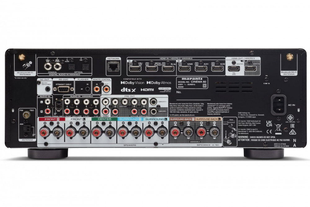 Marantz Cinema 60 i Klipsch Reference R-600F 5.1 pakiet kina domowego, czarny