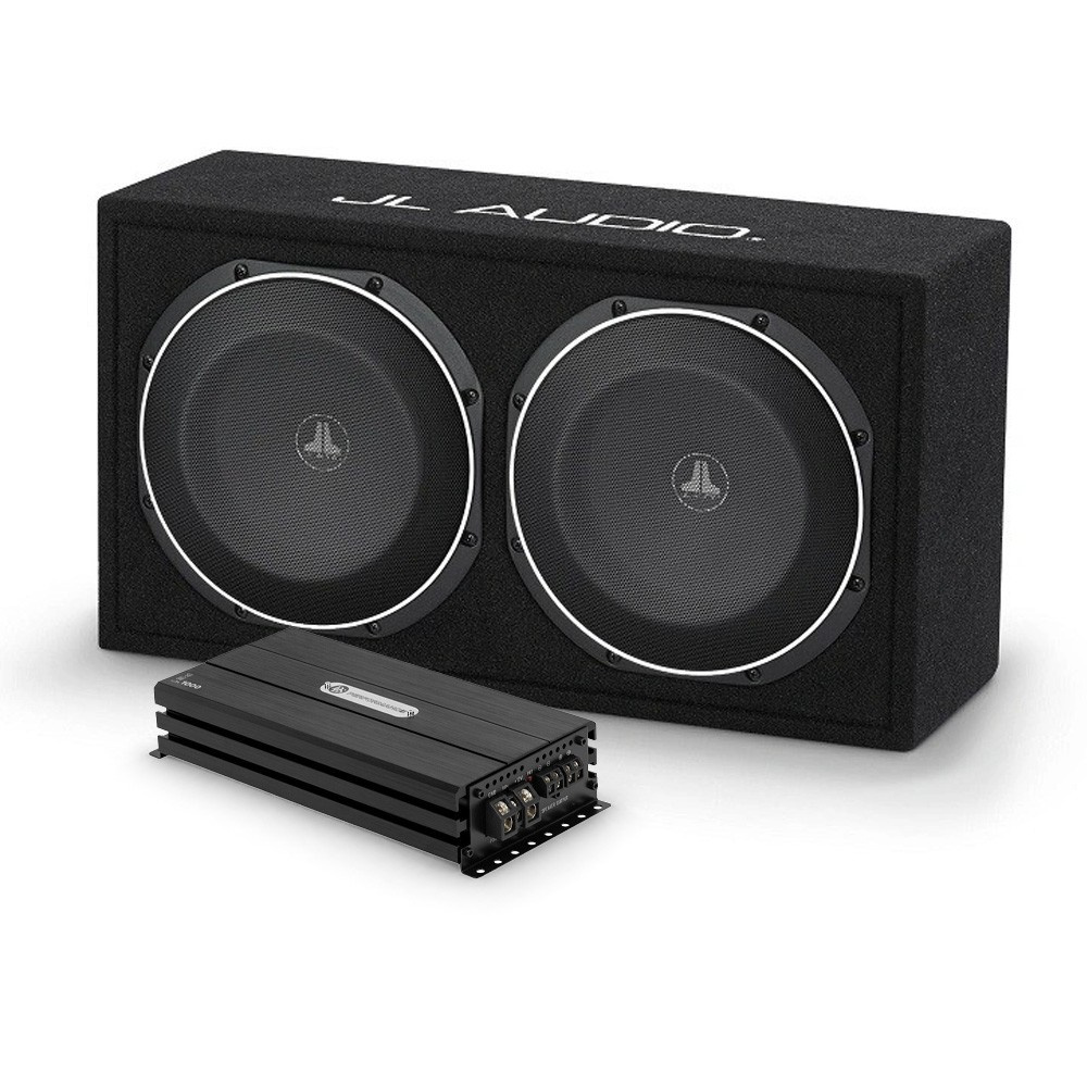 JL Audio CS210LG-TW1 z DLS Performance Evolution PE1.1000, pakiet basowy 2x10 cali