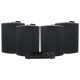 Dayton Audio DA40T z 4 szt. Visaton WB16 w czarnym kolorze, komercyjny zestaw 100V Dayton Audio DA40T z 4 szt. Visaton WB16 w czarnym kolorze, komercyjny zestaw 100V