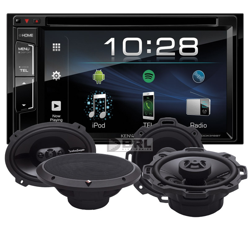 Kenwood DDX318BT i głośniki Rockford Fosgate Punch