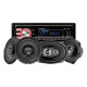 Zestaw car audio Bass Habit DMR10BT z głośnikami Rebel Zestaw car audio Bass Habit DMR10BT z głośnikami Rebel