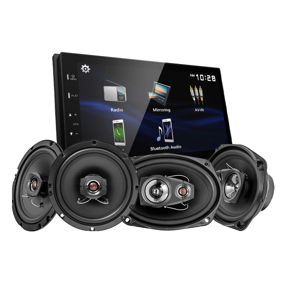 Kenwood DMX129BT i głośniki Bass Habit REBEL, zestaw car audio