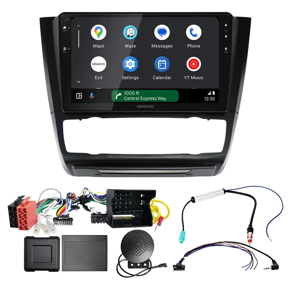 Zestaw car audio Kenwood DMX80AXS do BMW 1-serie 2007-2014, automatisk AC