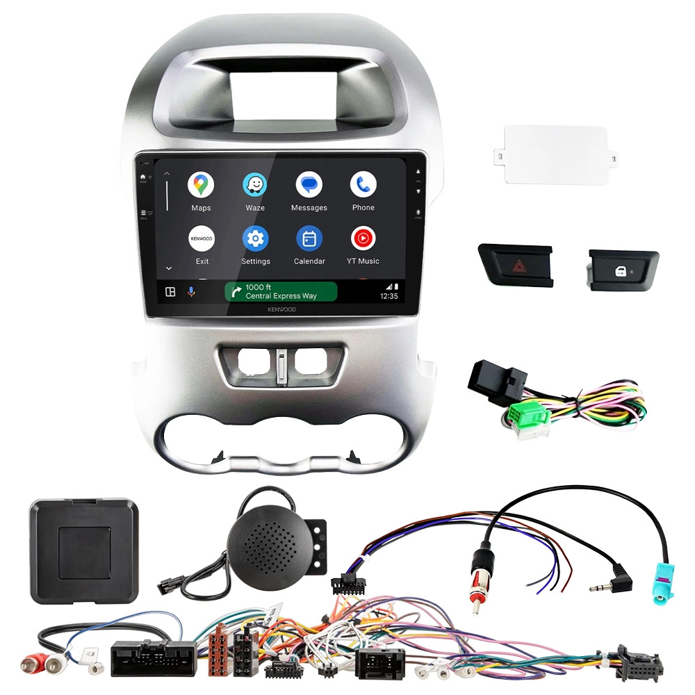 Zestaw car audio Kenwood DMX80AXS do Ford Ranger 2012-2016, silver