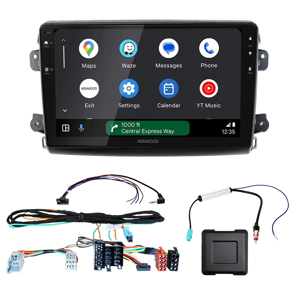 Zestaw car audio Kenwood DMX80AXS do Fiat Ducato 2021-, Jumper, Relay, Movano och Boxer