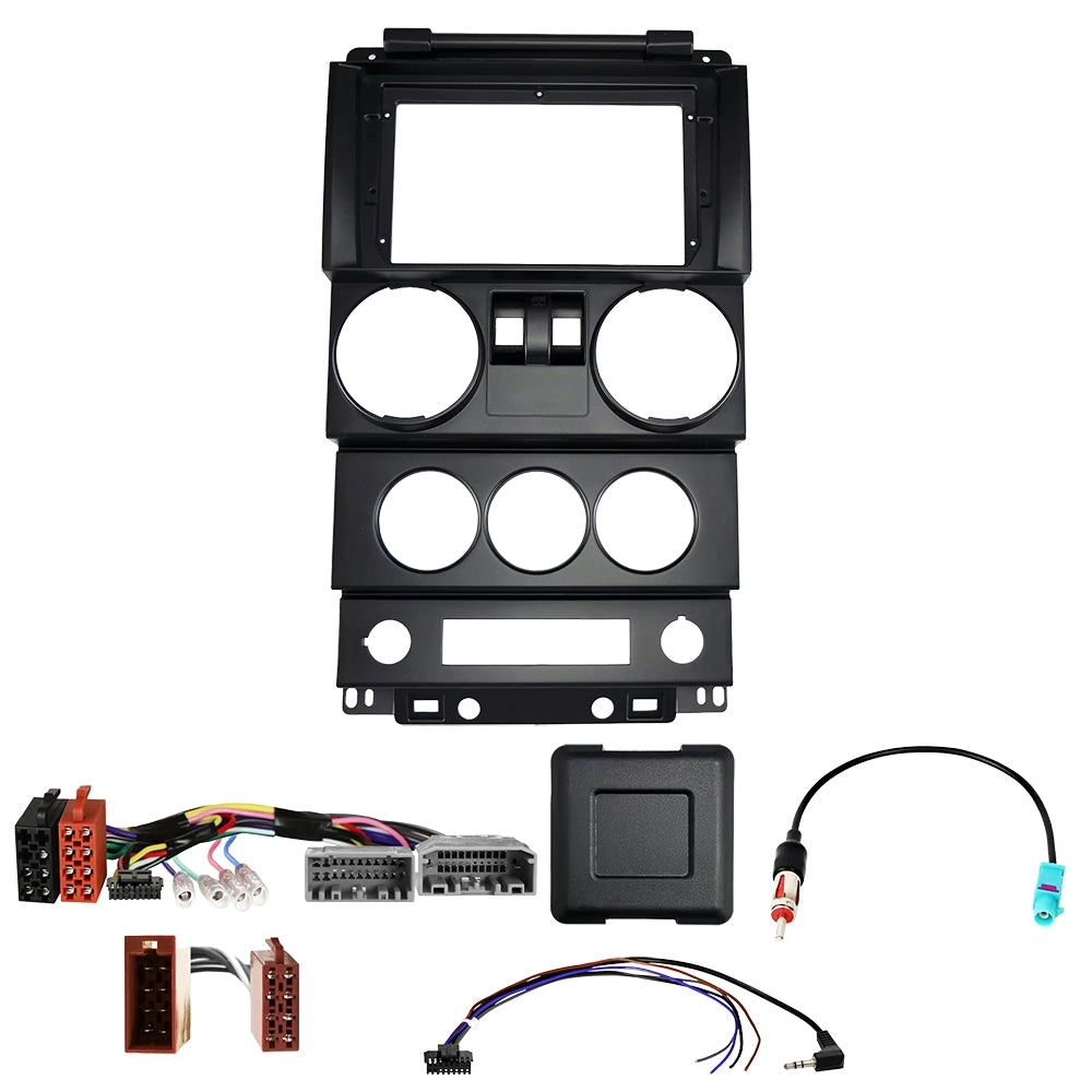 Zestaw car audio Kenwood DMX80AXS do Jeep Wrangler 2-dörrars 2007-2010