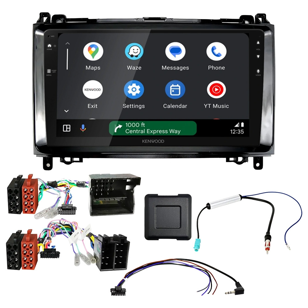 Zestaw car audio Kenwood DMX80AXS do Mercedes A-klass, B-klass och Vito/Viano