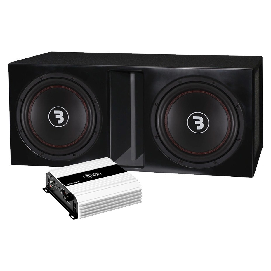 Bass Habit E300D2 w obudowie bass-reflex z SP31001FR, zestaw basowy 2x12