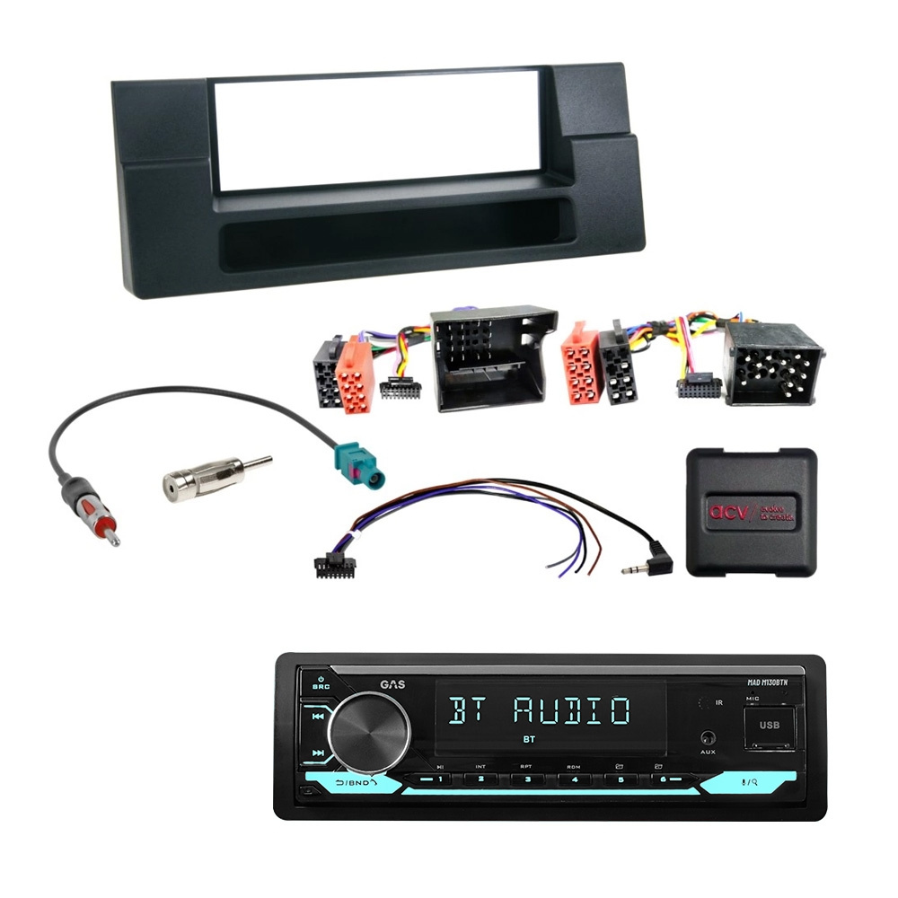 Zestaw car audio GAS MAD M130-BTN do BMW E39/X5