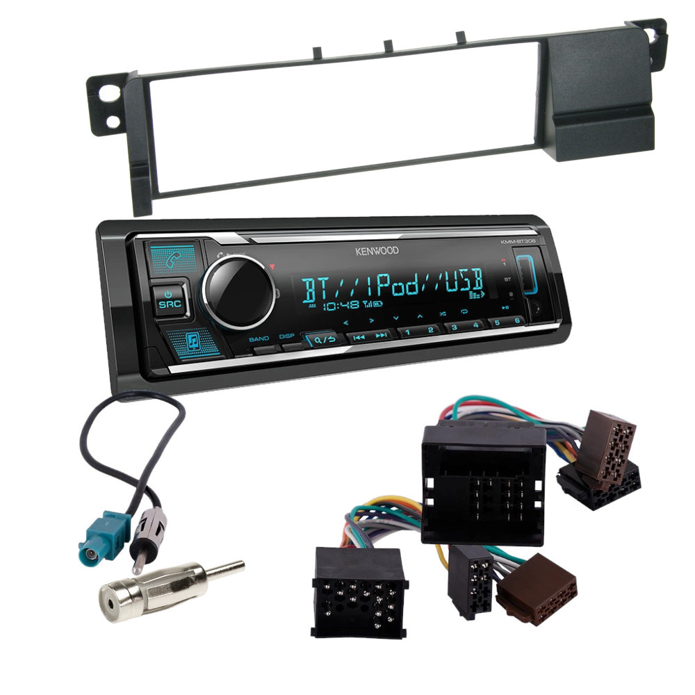 Zestaw car stereo do BMW E46, Kenwood KMM-BT309 (bez sterowania z kierownicy)