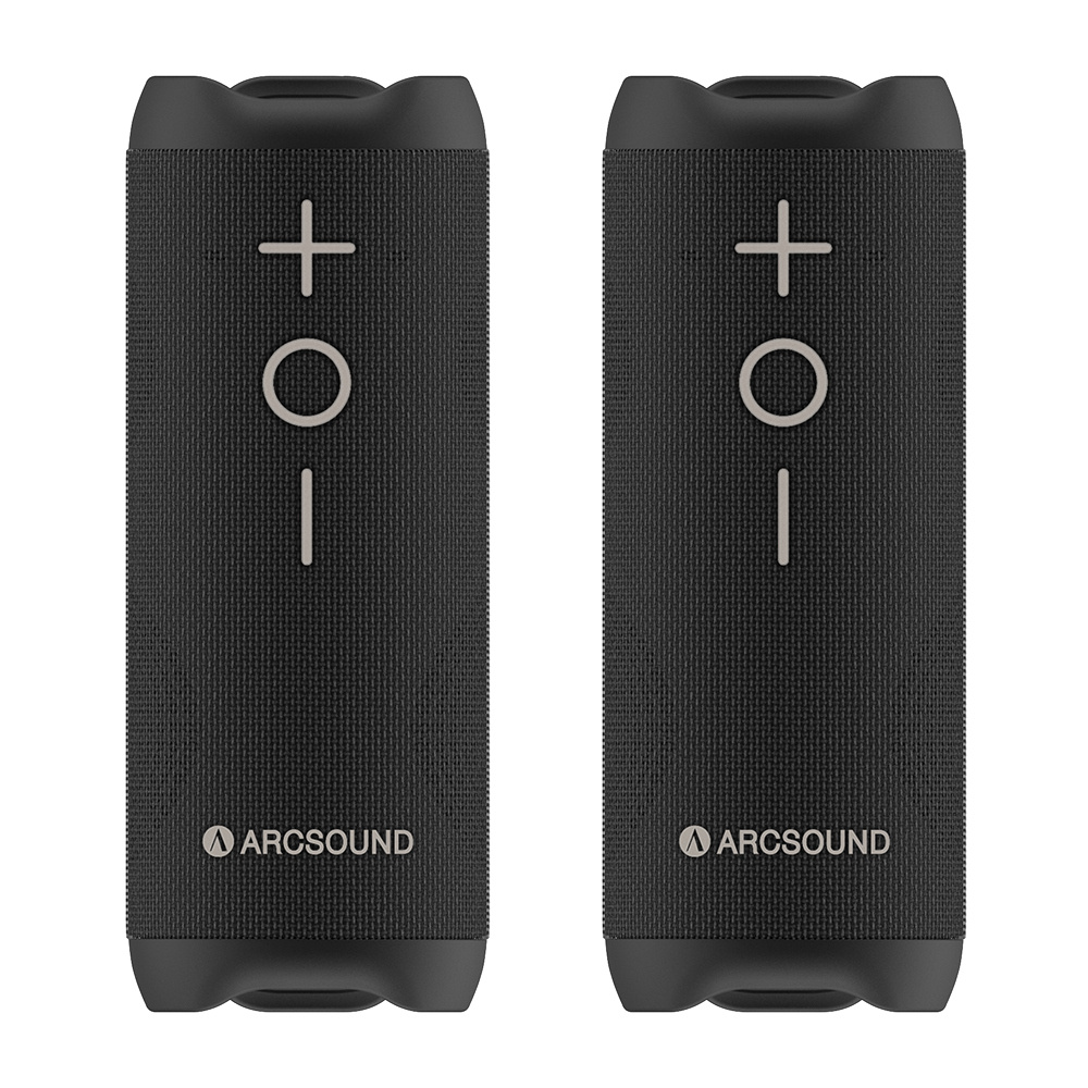 2-pack głośników Bluetooth Arcsound EDGE, czarny