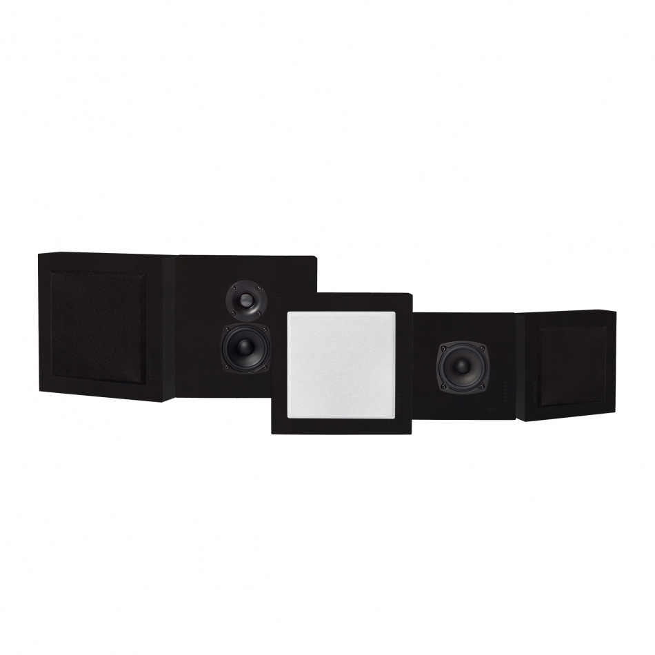 DLS Flatbox Mini On-Wall zestaw głośników 5.0, czarny