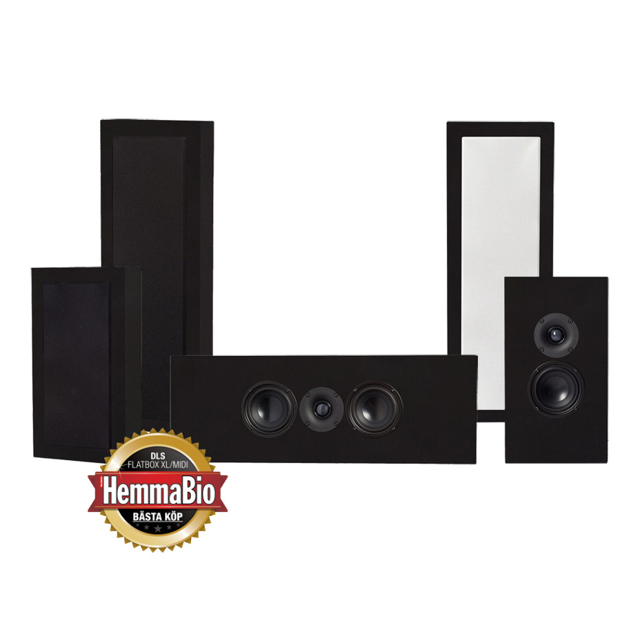 DLS Flatbox XL On-Wall zestaw głośników 5.0, czarny