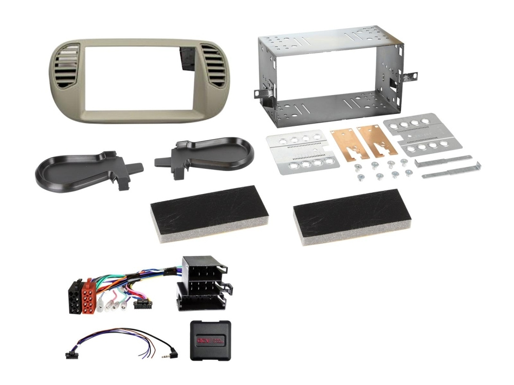 JVC KW-M695DBW zestaw audio samochodowego do Fiat 500 2007-2015