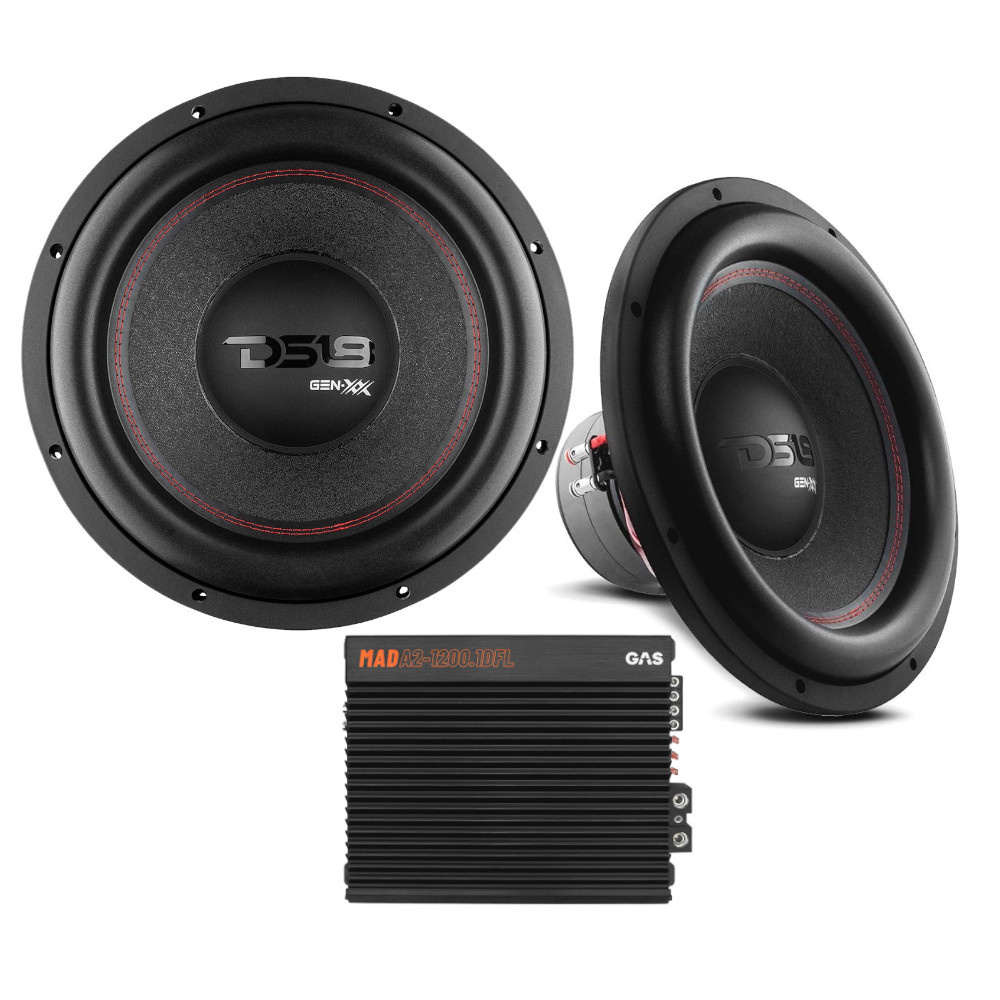 2-pak DS18 GEN-XX15.4DHE i GAS MAD A2-1200.1DFL, zestaw basowy