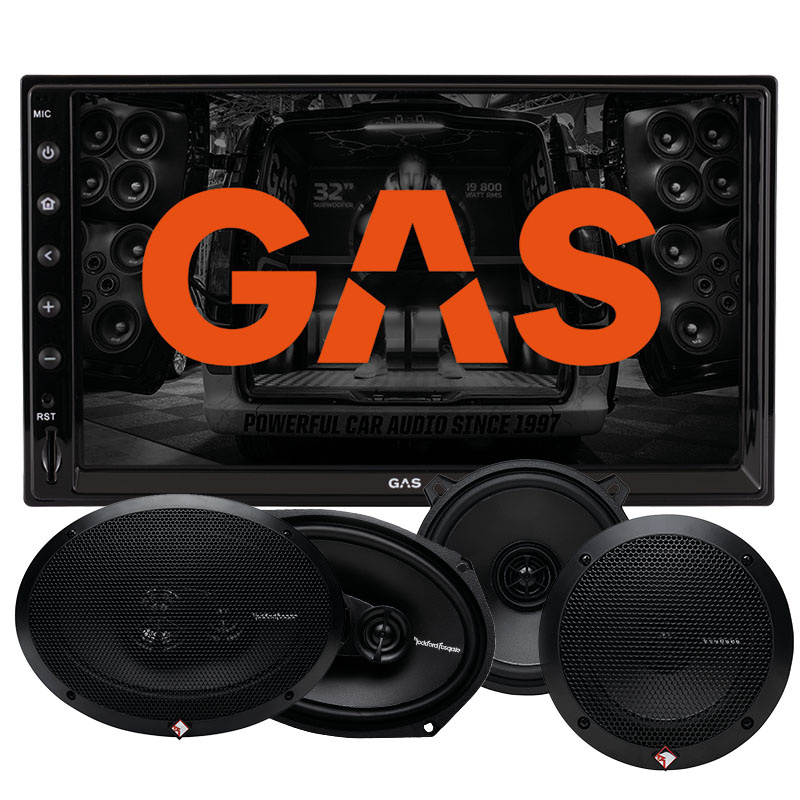 GAS GMV651BT i głośniki Rockford Fosgate Prime