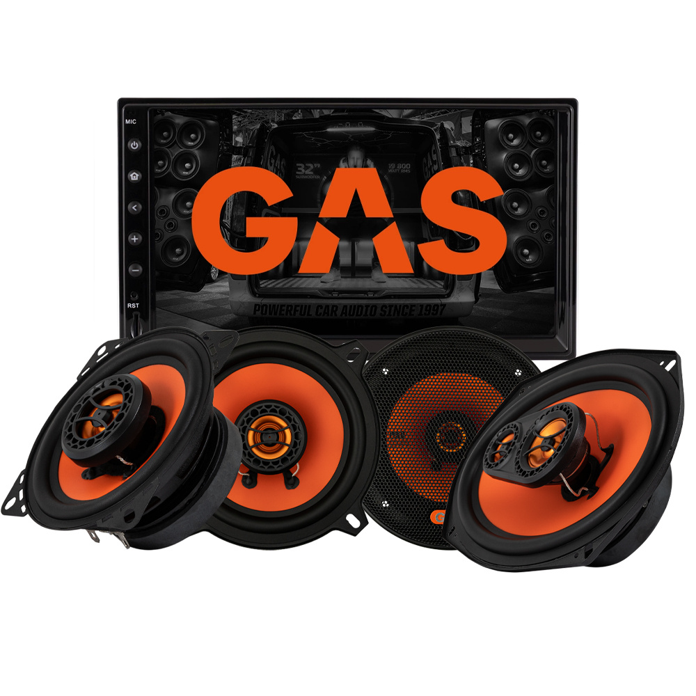 GAS GMV651BT i głośniki GAS MAD X1, pakiet car audio