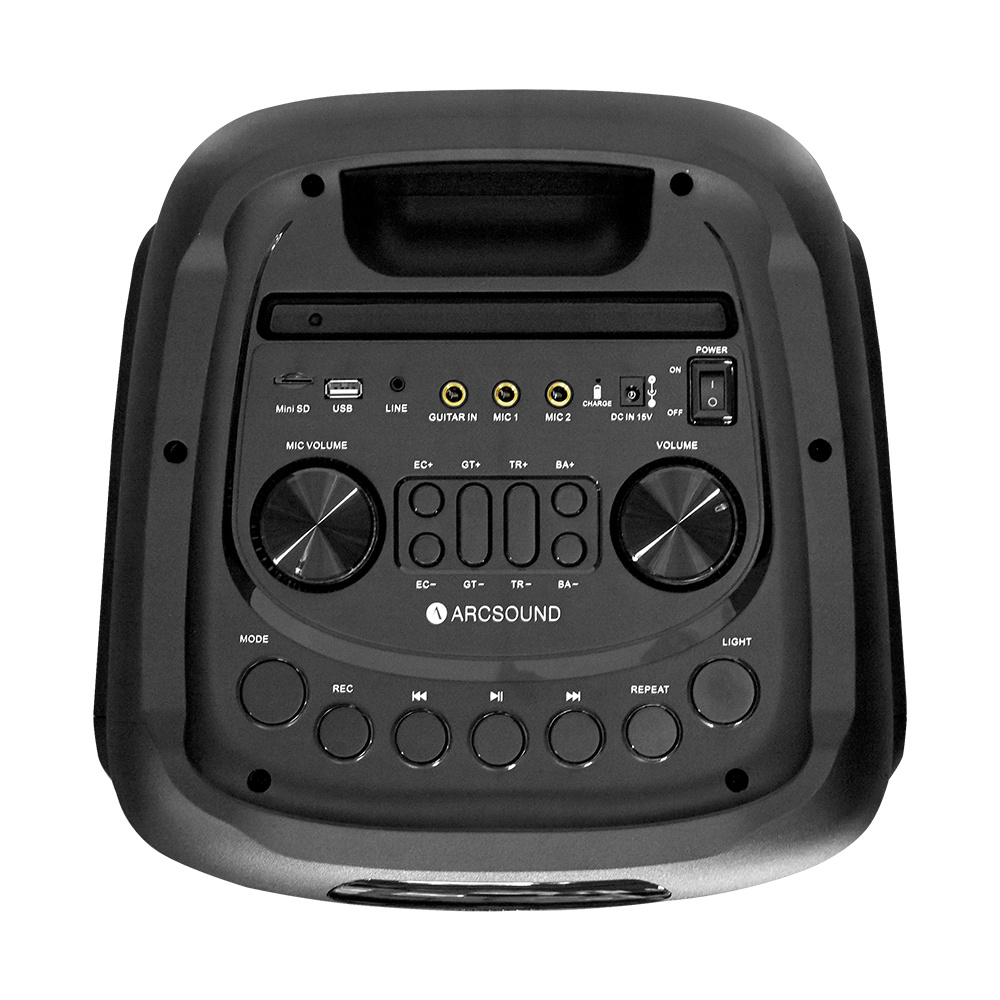 2-pak Arcsound HAZE (gen.2), głośnik imprezowy z bezprzewodowym mikrofonem i Bluetooth